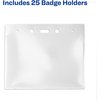 Avery Badge Holders, Top Load, Landscape, Pre-Punched, 3"x4", 25/PK AVE74471